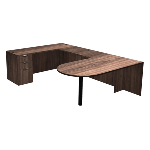 U Shaped Wooden Desk