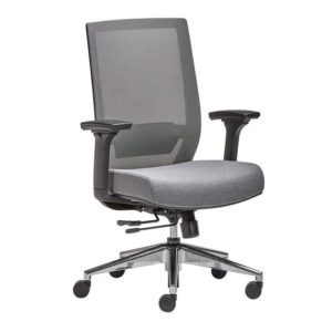 Trendi Gray Mesh Back Chair